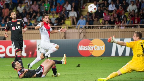 Monaco thắng nhọc Leverkusen 1-0: Tạm xua tan khủng hoảng