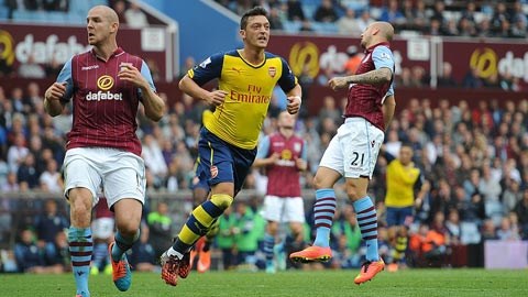 Aston Villa 0-3 Arsenal: Oezil châm ngòi, "pháo nổ" liên hồi