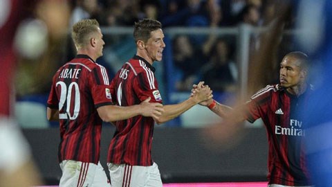 Empoli 2-2 Milan: Torres giải cứu Rossoneri