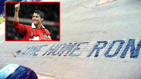Fan M.U thuê máy bay gửi thông điệp kêu gọi Ronaldo "về nhà"