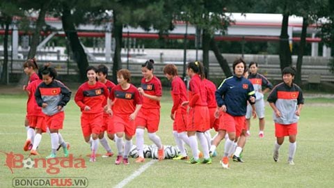 Đội tuyển nữ Việt Nam tự tin trước trận bán kết môn bóng đá