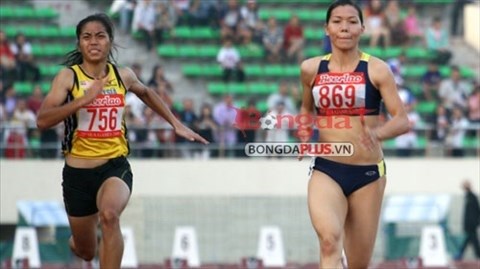 “Nữ hoàng” Vũ Thị Hương thất bại ở nội dung 100m