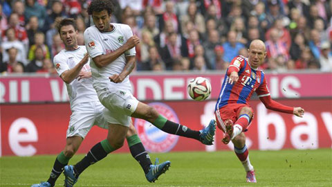 Vòng 7 Bundesliga: Bayern đại thắng, Dortmund thua sốc