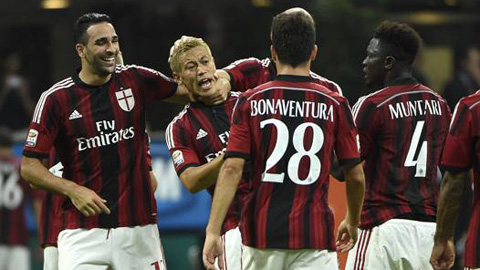 Milan 2-0 Chievo: Siêu phẩm của Muntari & Honda đưa Milan vào tốp 4