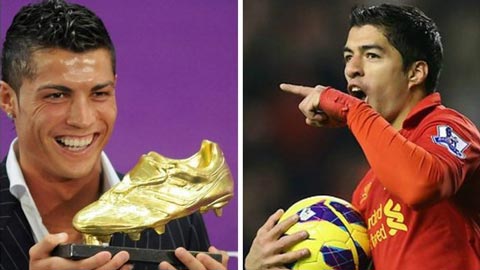 Ronaldo từ chối nhận “Giày vàng” cùng Suarez