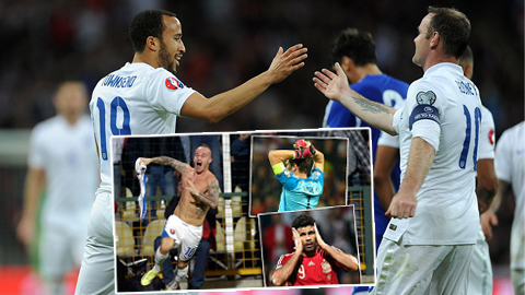 Vòng loại EURO 2016: "Sư tử" gầm vang, "Bò tót" hết phép