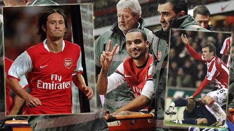6 cầu thủ dính chấn thương dài hạn nhất tại Arsenal