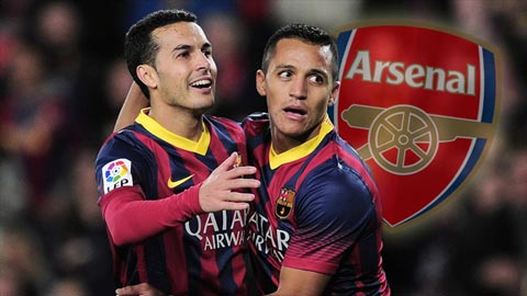 "Mục tiêu" Pedro của Arsenal có hay hơn Sanchez?