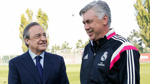 HLV Ancelotti: "Tôi sẽ từ chức nếu Perez lấn sân"