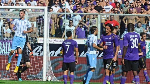 Fiorentina 0-2 Lazio: Công đầu thuộc về Candreva