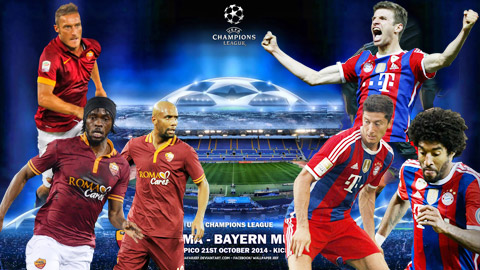 01h45 ngày 22/10, AS Roma vs Bayern Munich: Chinh phạt La Mã
