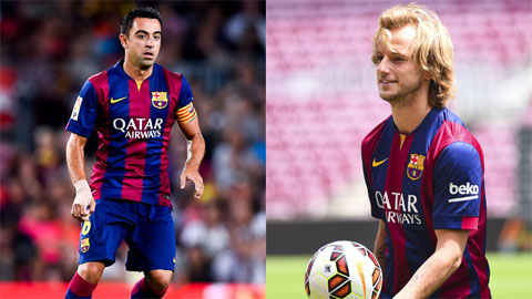 Hàng tiền vệ Barca: Chọn Xavi hay Rakitic?