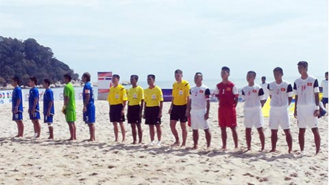 ĐT bóng đá bãi biển Việt Nam thất bại ngày ra quân