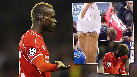 Người Liverpool giận dữ vì màn đổi áo ngớ ngẩn của Balotelli ở giữa hiệp