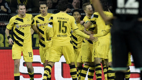 Vòng 1/16 Cúp Quốc gia Đức: Dortmund dễ dàng đi tiếp