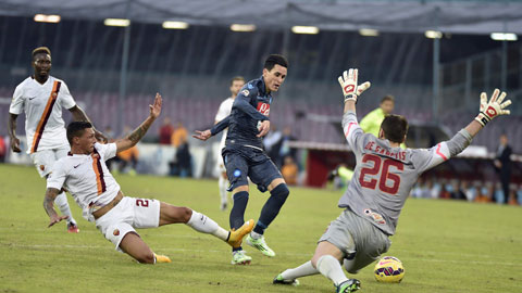 Napoli 2-0 Roma: Bão nhấn chìm Roma