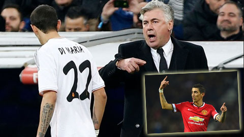 Với Ancelotti, Di Maria là "mầm mống" rắc rối