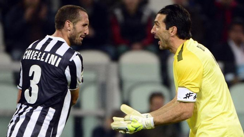 Juventus "trói chân" thành công Buffon và Chiellini