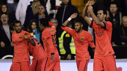 Barca hạ Valencia 1-0: Chiến thắng của sự dũng cảm