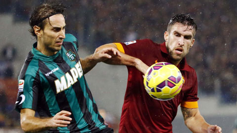 Roma 2-2 Sassuolo: Chủ nhà thoát thua phút cuối