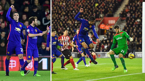 Chấm điểm cầu thủ M.U trong trận thắng Southampton: Van Persie sáng nhất