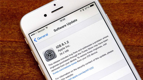 iOS 8.1.2: Sửa lỗi nhạc chuông cho iPhone/iPad