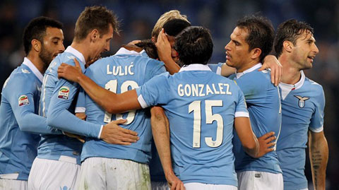 Vòng 15 Serie A: Mauri đưa Lazio vào top 3, Palermo thắng Sassuolo phút chót