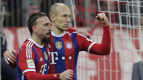 Robben ghi bàn thứ 100, Bayern Munich thắng nhẹ Freiburg