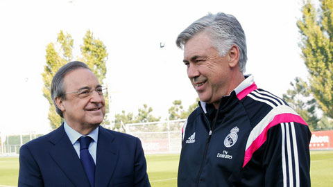Florentino Perez: “Ancelotti sẽ là Ferguson ở Real”