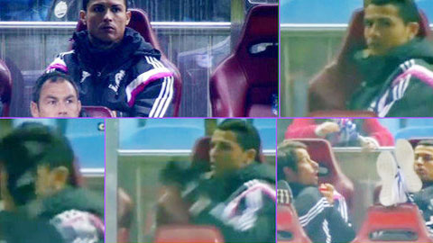 Phản ứng kỳ quặc của Ronaldo khi phải ngồi dự bị