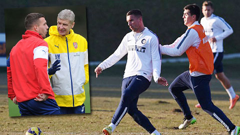 Vừa cập bến Inter, Podolski đã quay sang nói xấu Arsenal