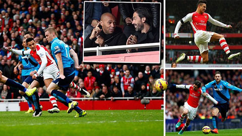 Arsenal 3-0 Stoke: "Pháo thủ" áp sát top 4
