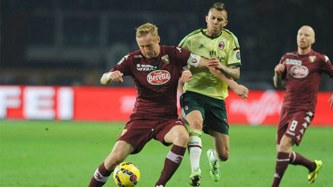 Torino 1-1 AC Milan: Hòa cực nhọc ở Turin