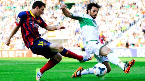 0h00 ngày 25/1, Elche vs Barcelona: Cú poker của “Messi & Co.”