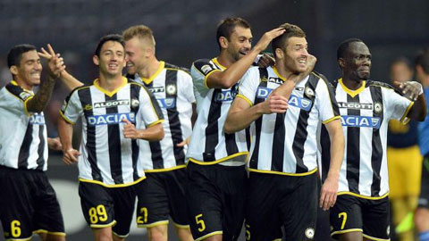 01h00 ngày 27/1: Empoli vs Udinese