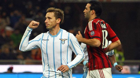 Milan 0-1 Lazio: Biglia “tiễn” đội chủ nhà