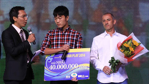Giải thưởng Fair-play 2014: U19 Việt Nam lần thứ hai đoạt giải