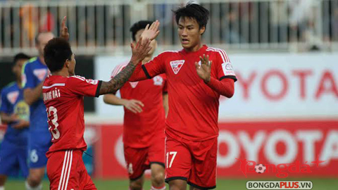 Vòng 6 V.League 2015: Đánh bại HA.GL, Than Quảng Ninh chiếm ngôi đầu