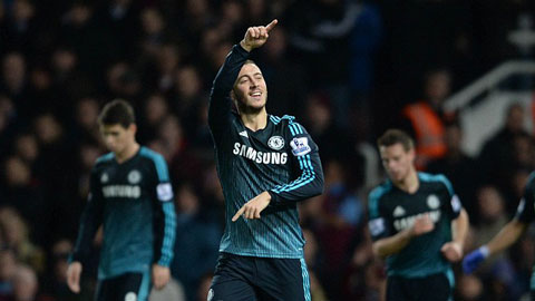 West Ham 0-1 Chelsea: Hazard tỏa sáng, The Blues vững ngôi đầu