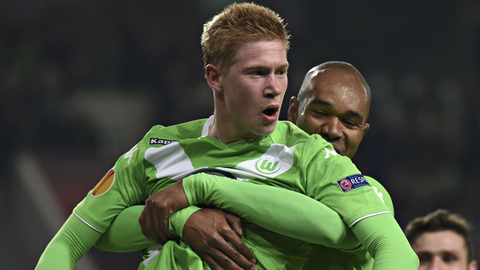 Wolfsburg 3-1 Inter: De Bruyne nhấn chìm Inter