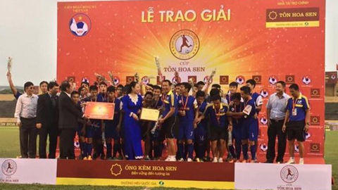 PVF vô địch giải bóng đá U19 QG – Cúp Tôn Hoa Sen 2015