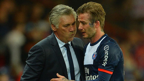 Beckham khuyên Real nên tin tưởng HLV Ancelotti