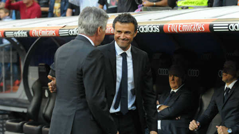 Enrique kìm nén, Ancelotti tự an ủi sau thất bại ở Siêu kinh điển