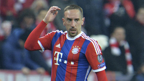 Bayern nhận tin xấu: Ribery lỡ đại chiến với Dortmund