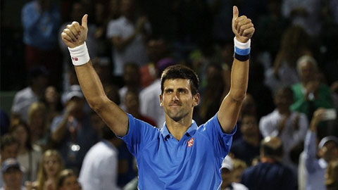 Vượt qua John Isner ở bán kết, Djokovic tiến gần chức vô địch Miami Open lần thứ 5