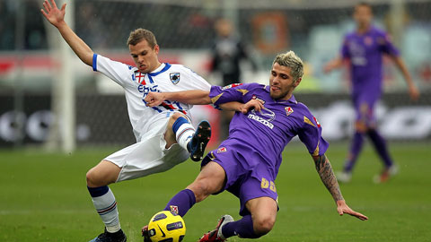 23h30 ngày 4/4: Fiorentina vs Sampdoria