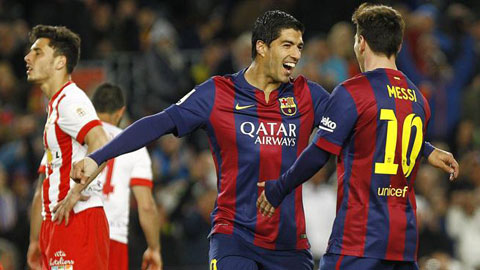 Hàng công Barca: Suarez lấp đầy mọi khoảng trống