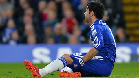 Chelsea mất Diego Costa đến cuối tháng 4