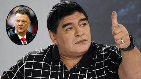 Bênh vực "Mãnh hổ", Maradona gọi Van Gaal là quỷ sứ
