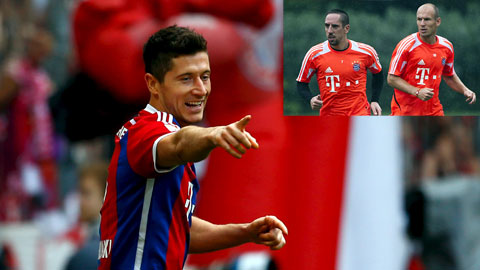 Bayern mất Robben và Ribery do chấn thương: Cờ đến tay Lewandowski
